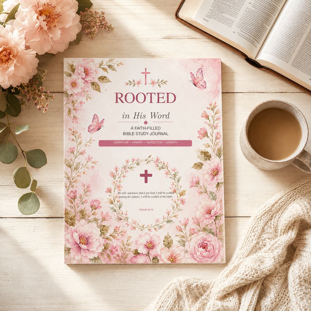 Rooted in His Word Bible Study Journal | Printable Christian Journal PDF