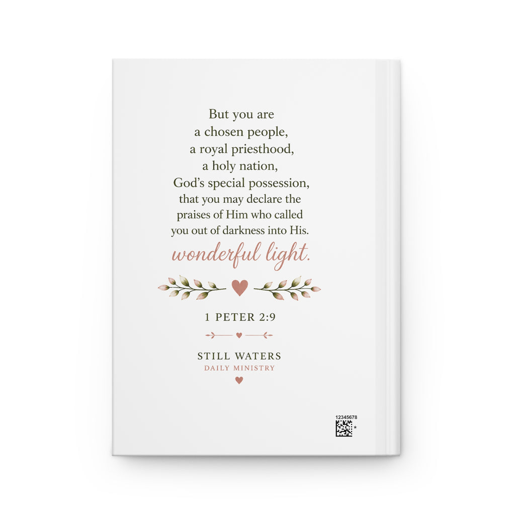 Daughter of the King Hardcover Journal | Christian Journal for Women | Bible Study Notebook | Prayer Journal | 1 Peter 2:9 | Faith Gift