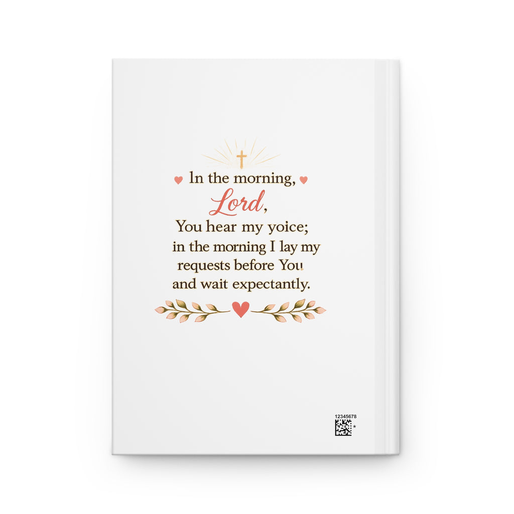 Morning Coffee with God Hardcover Journal | Christian Prayer Journal | Psalm 5:3 Faith Journal | Bible Study Notebook | Christian Gift for Women