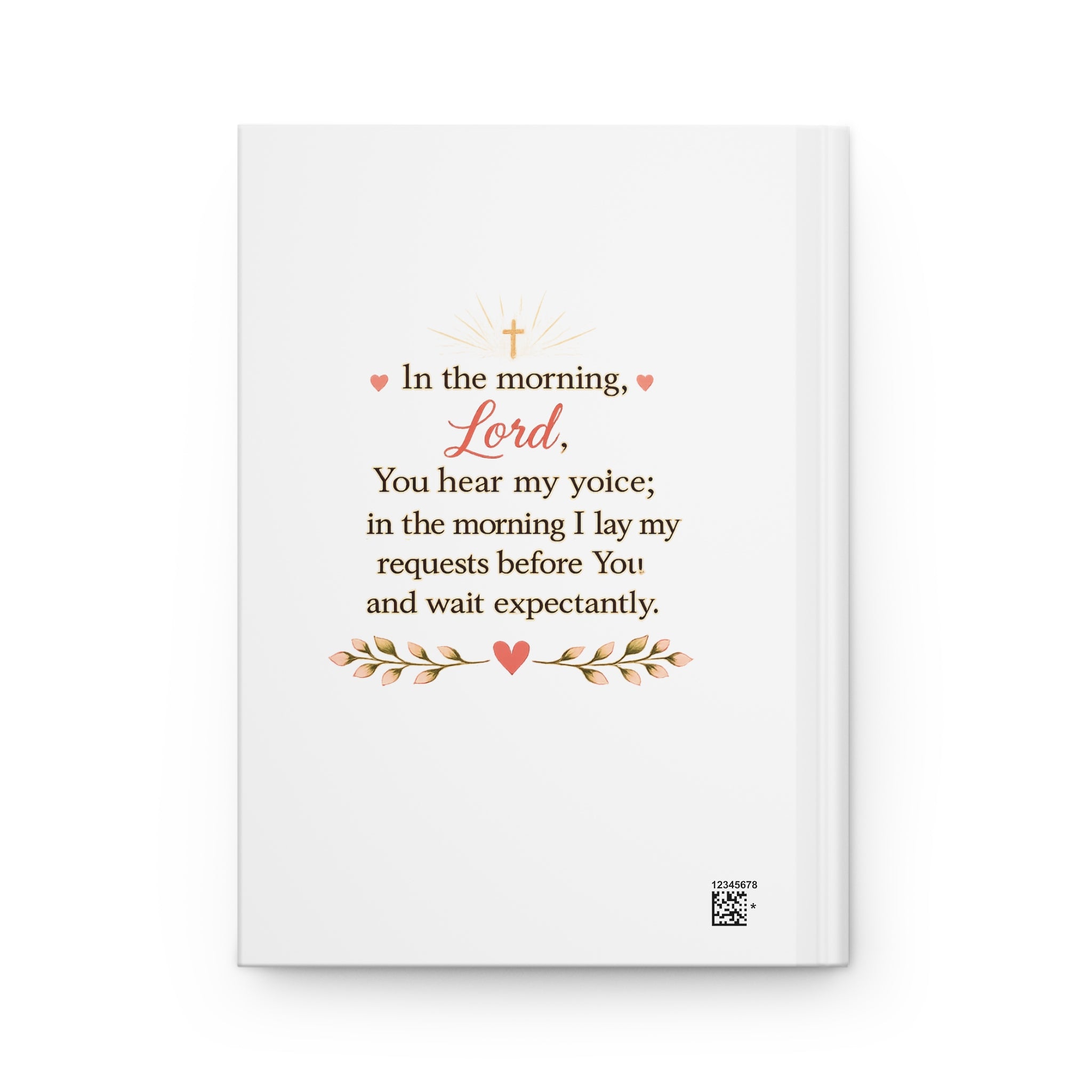 Morning Coffee with God Hardcover Journal | Christian Prayer Journal | Psalm 5:3 Faith Journal | Bible Study Notebook | Christian Gift for Women