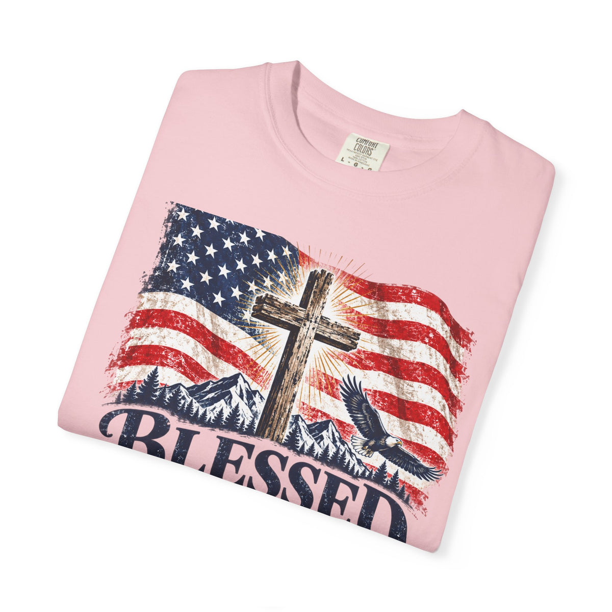 Blessed Is the Nation – Psalm 33:12 Patriotic Christian T-Shirt