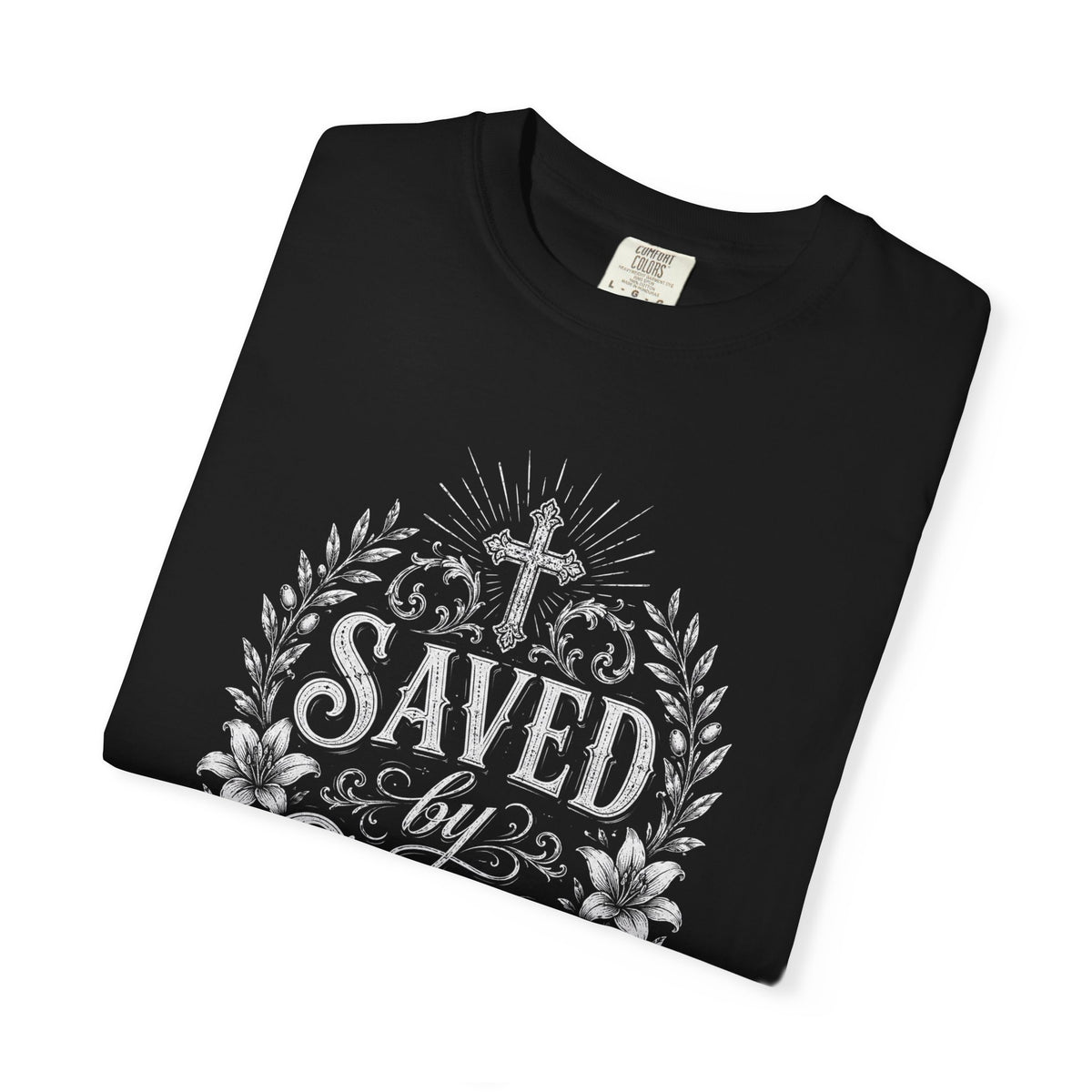 Saved by Grace Christian T-Shirt | Ephesians 2:8 Vintage Faith Shirt