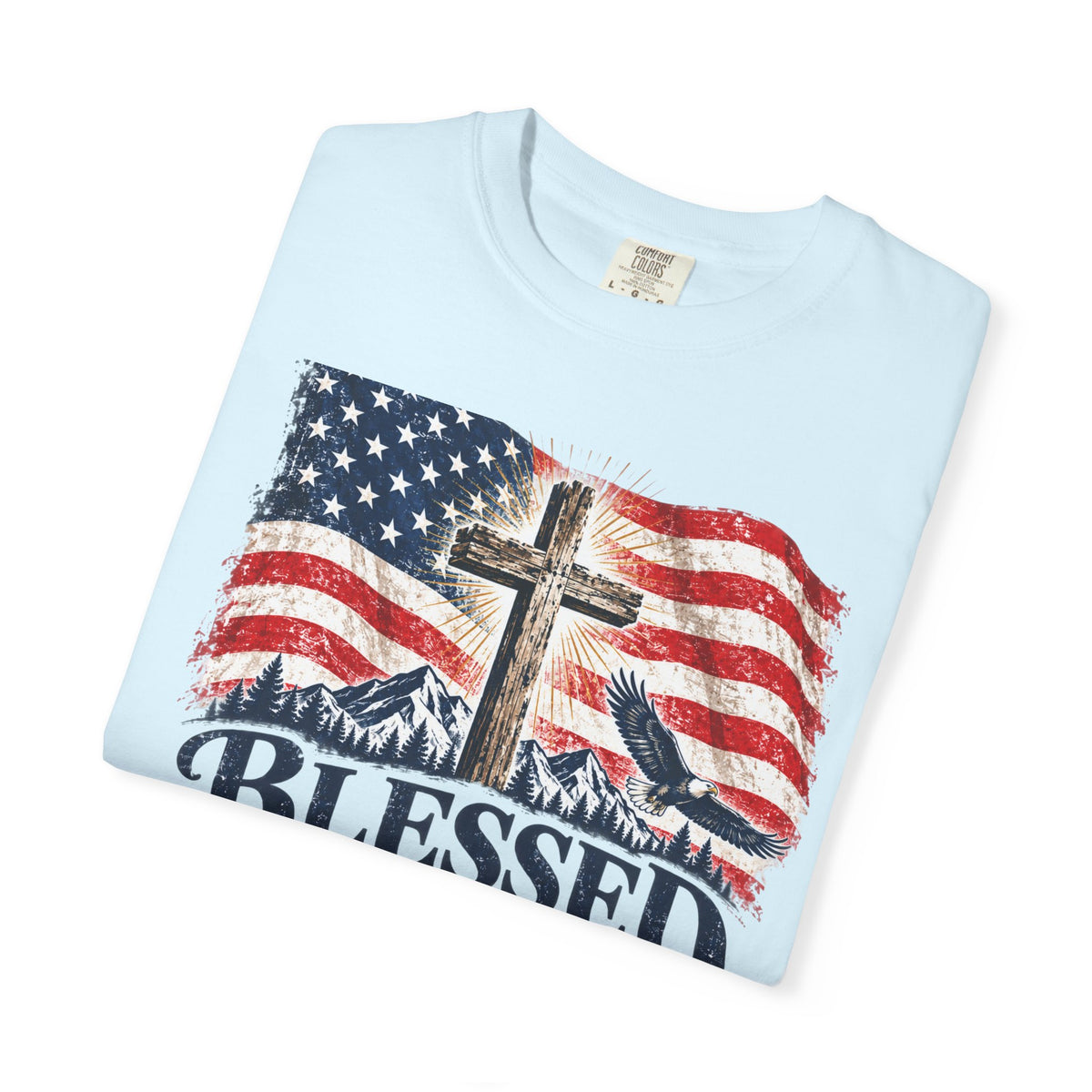 Blessed Is the Nation – Psalm 33:12 Patriotic Christian T-Shirt