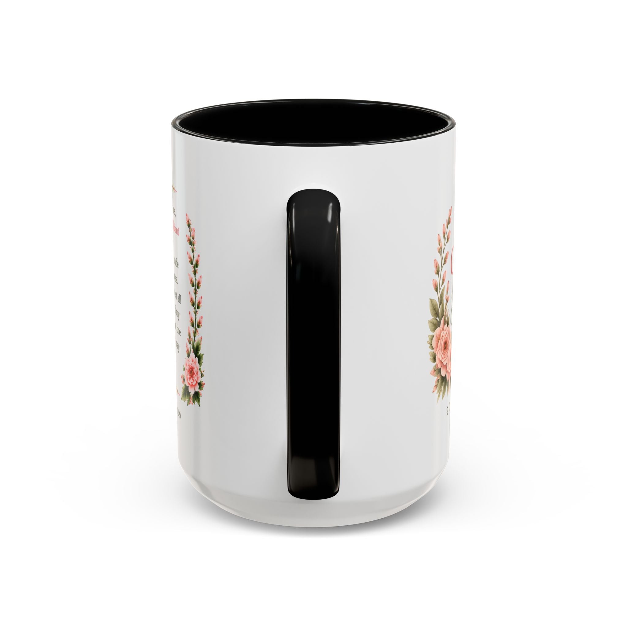 His Grace Is Enough Christian Accent Mug | 2 Corinthians 12:9 Bible Verse Coffee Mug | Faith Gift for Women | Christian Coffee Cup | Scripture Mug