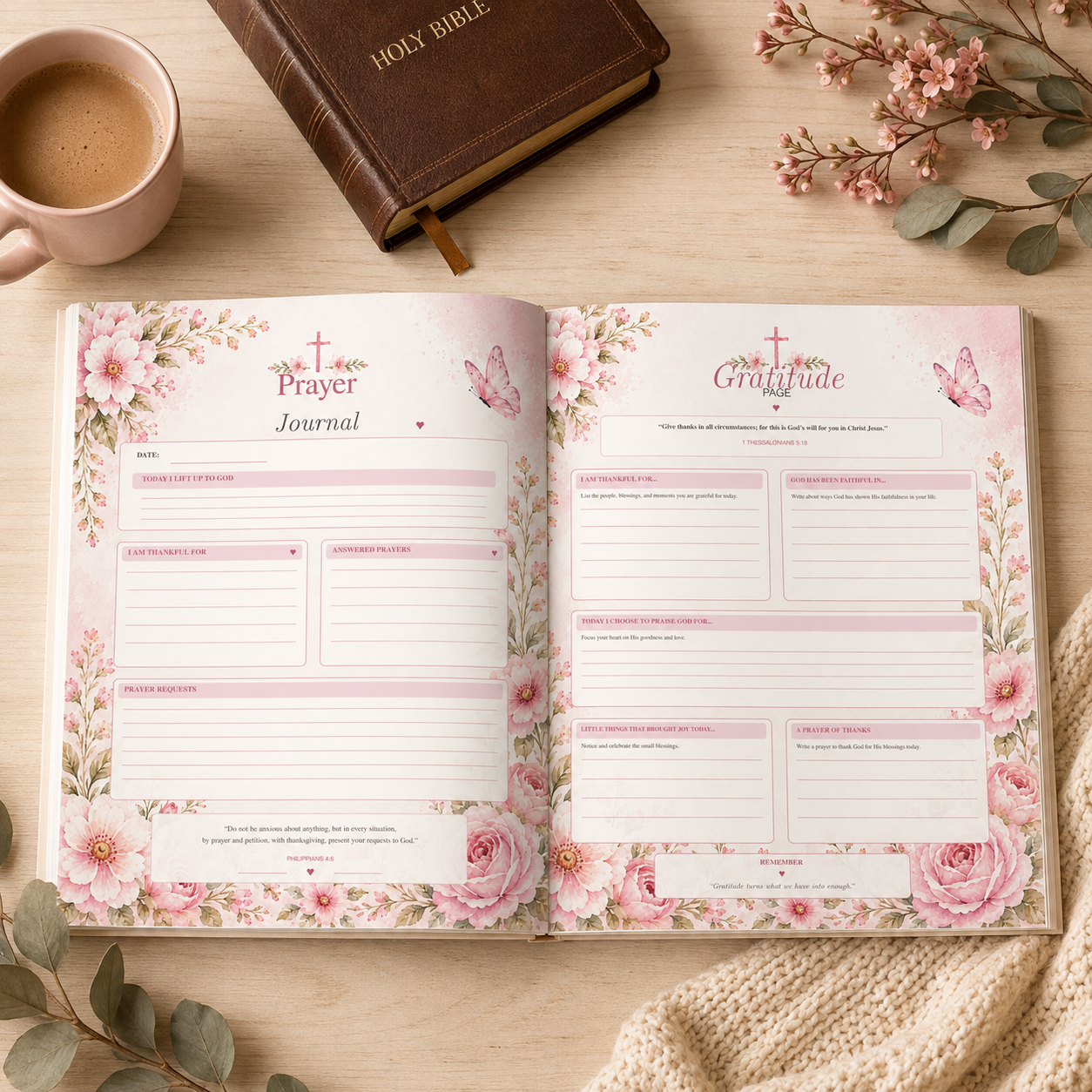 Rooted in His Word Bible Study Journal | Printable Christian Journal PDF