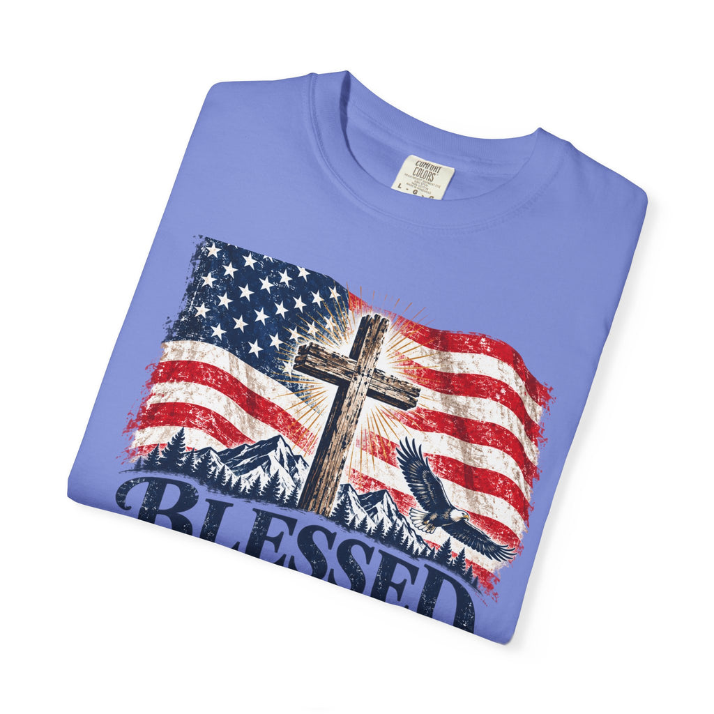 Blessed Is the Nation – Psalm 33:12 Patriotic Christian T-Shirt