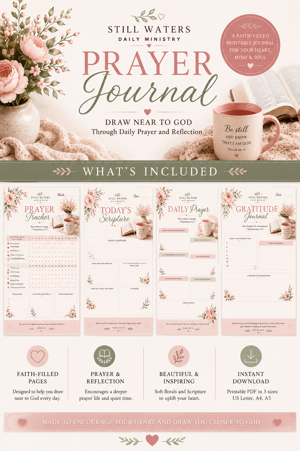Prayer Journal Printable – Christian Prayer Journal