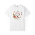 His Grace Is Enough Christian T-Shirt | 2 Corinthians 12:9 | Faith-Based Floral Shirt | Inspirational Bible Verse Tee | Christian Gift for Women