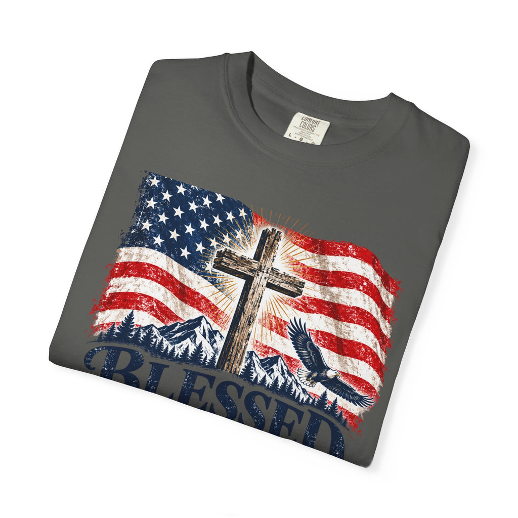 Blessed Is the Nation – Psalm 33:12 Patriotic Christian T-Shirt