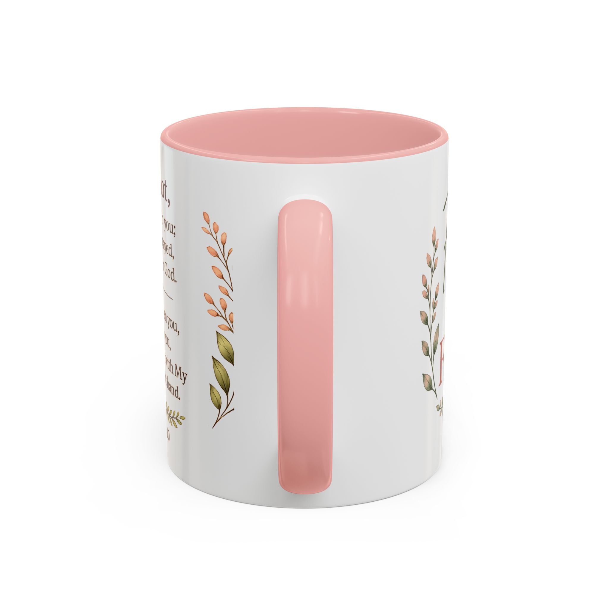 Faith Over Fear Christian Coffee Mug | Isaiah 41:10 Scripture Mug | Inspirational Bible Verse Mug | Christian Gift for Women | Prayer Coffee Cup