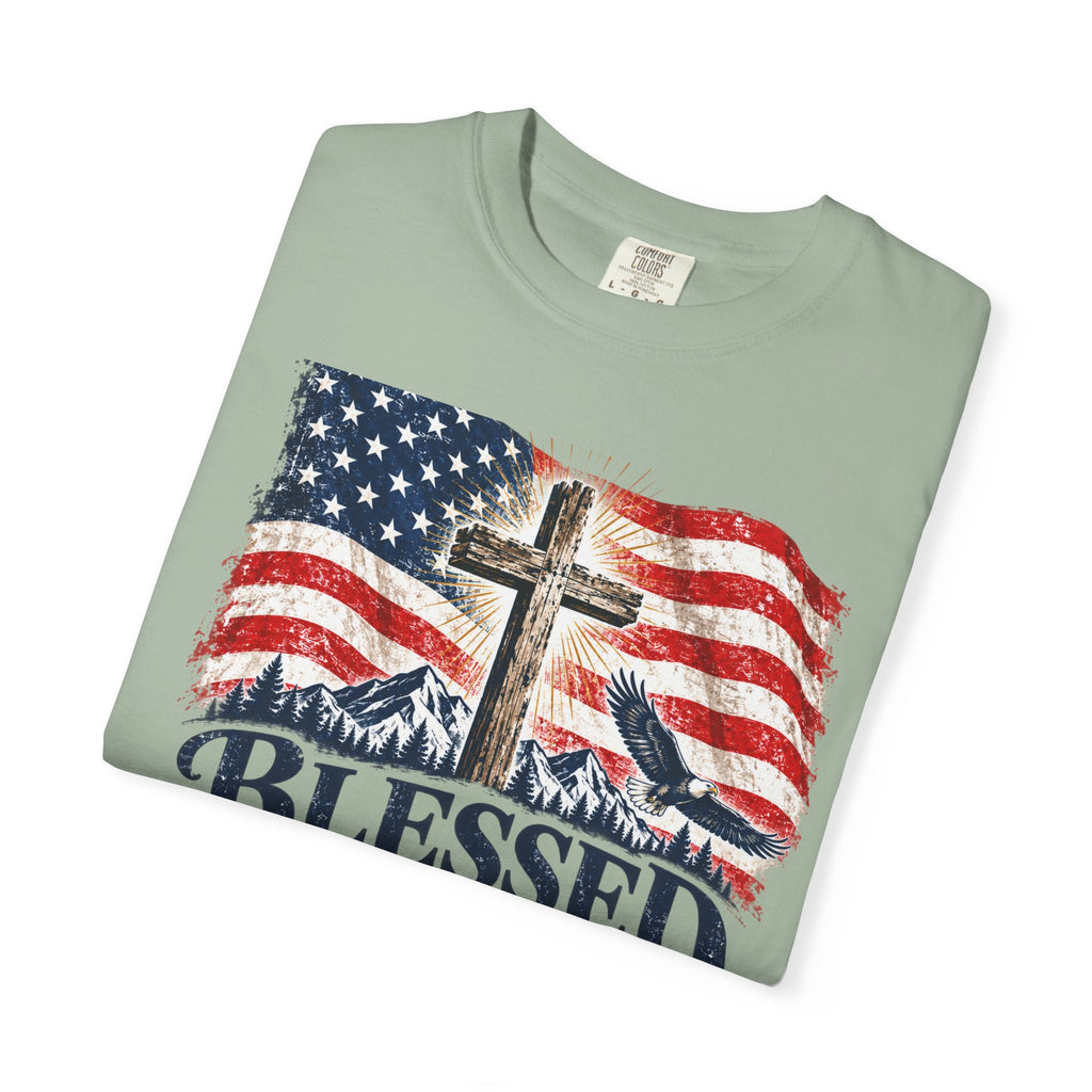 Blessed Is the Nation – Psalm 33:12 Patriotic Christian T-Shirt