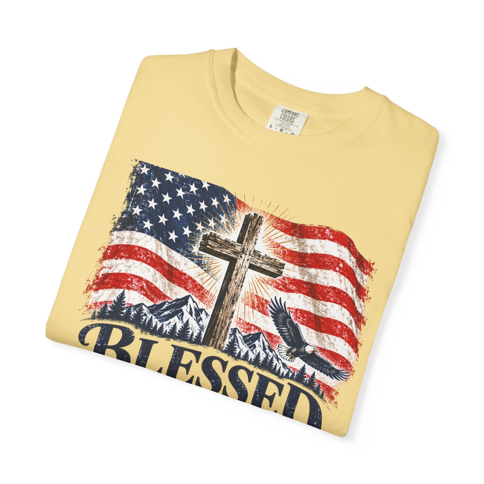 Blessed Is the Nation – Psalm 33:12 Patriotic Christian T-Shirt