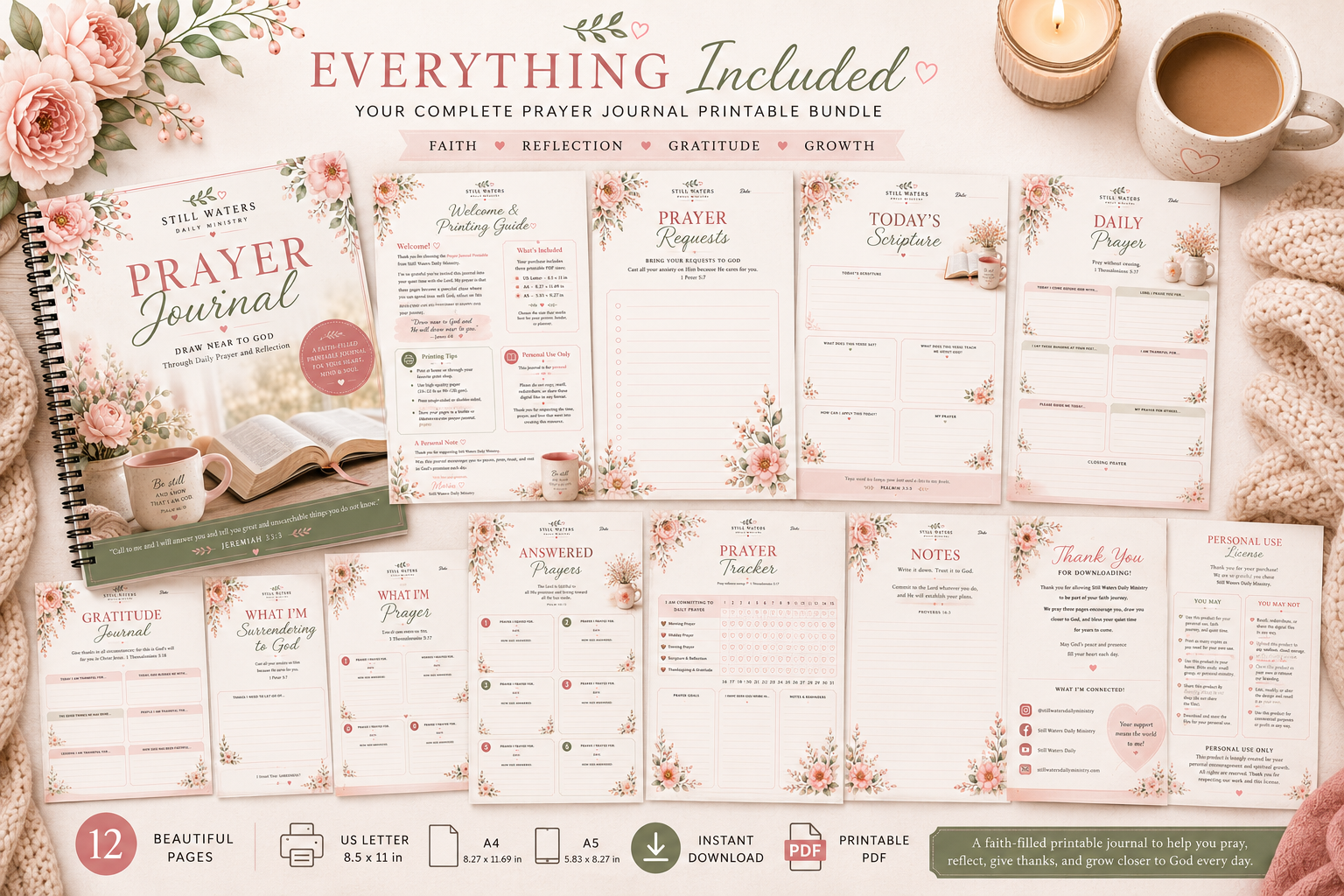 Prayer Journal Printable – Christian Prayer Journal