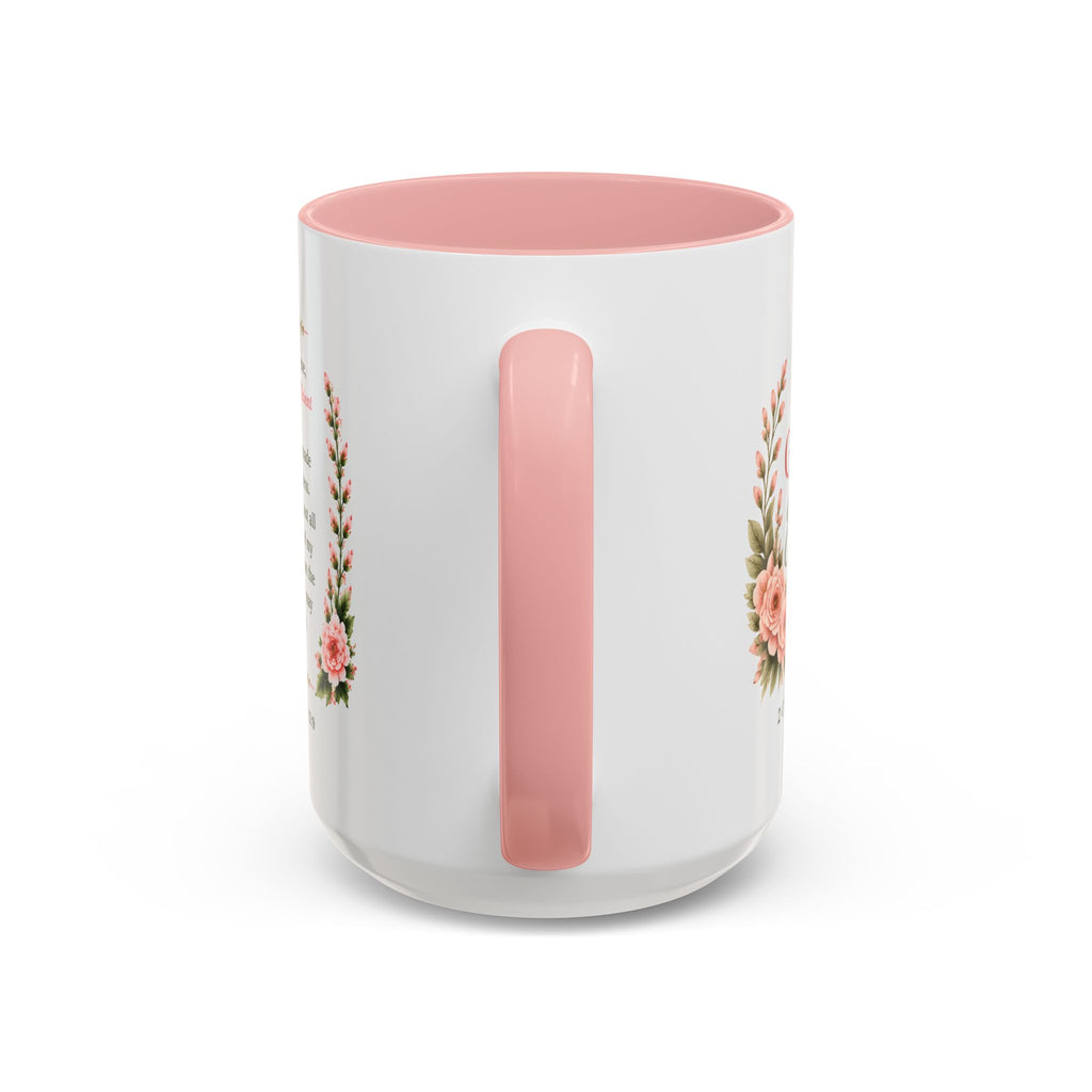 His Grace Is Enough Christian Accent Mug | 2 Corinthians 12:9 Bible Verse Coffee Mug | Faith Gift for Women | Christian Coffee Cup | Scripture Mug