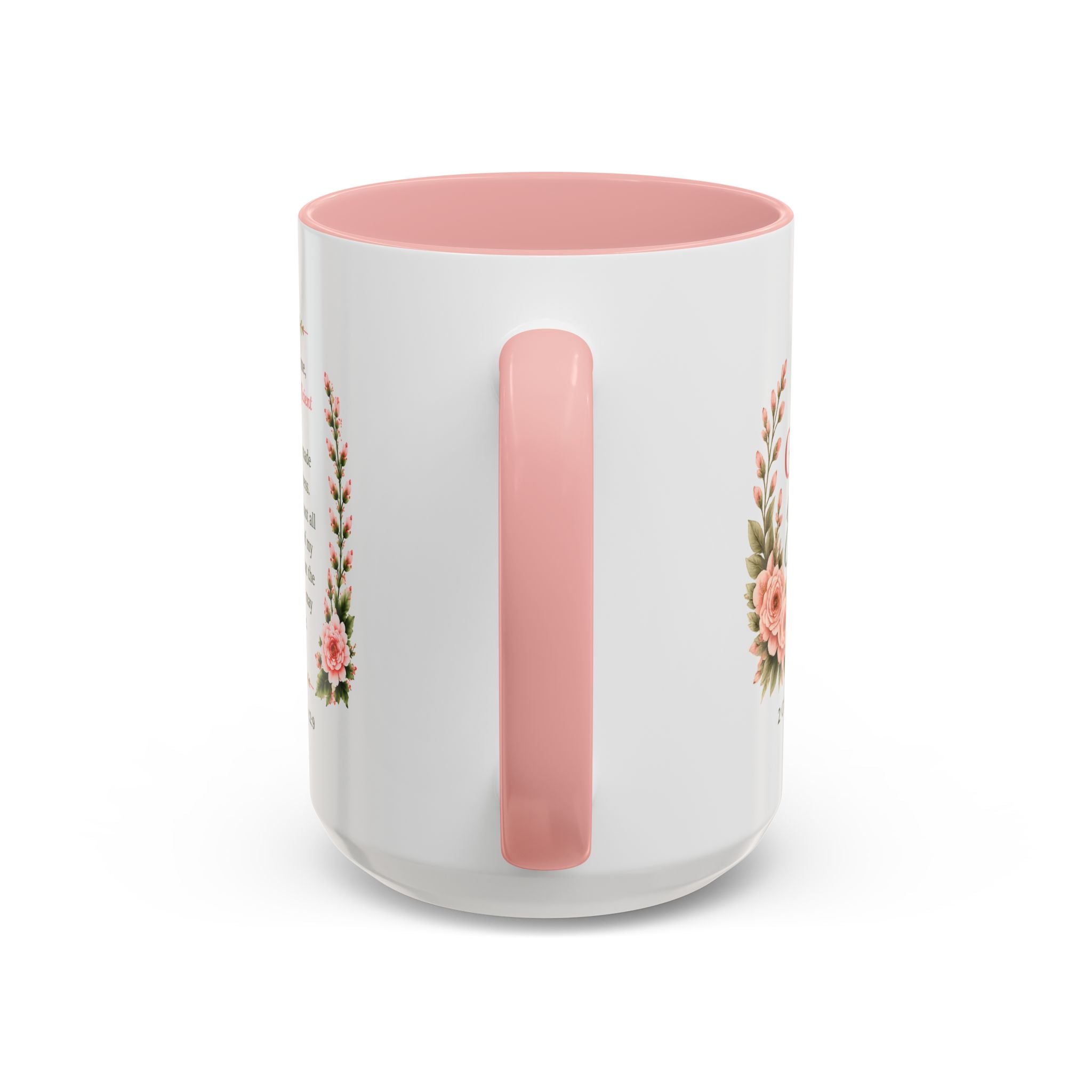His Grace Is Enough Christian Accent Mug | 2 Corinthians 12:9 Bible Verse Coffee Mug | Faith Gift for Women | Christian Coffee Cup | Scripture Mug