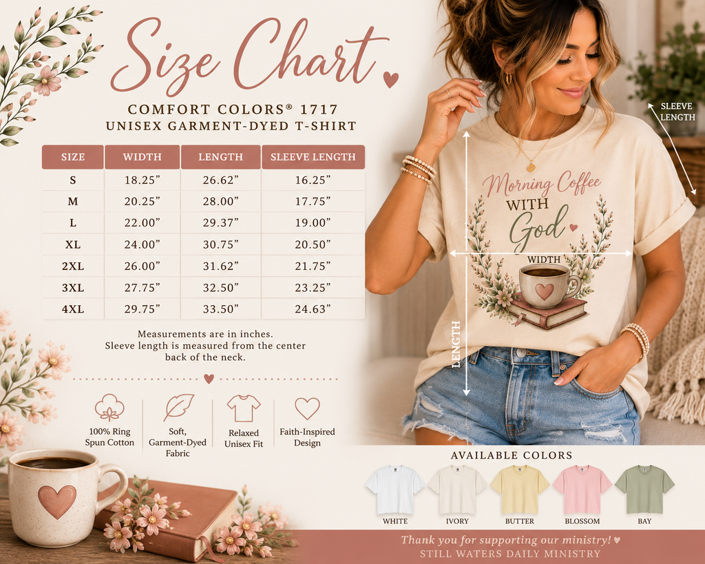 Morning Coffee with God Christian T-Shirt | Faith-Based Graphic Tee | Psalm 5:3 Inspirational Shirt | Bible Study Shirt | Christian Gift for Women